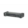 Comutador KVMP ATEN 4 portas USB 3.0 4K DisplayPort MST, 4096 x 2160 píxeis, 4K Ultra HD, 4,89 W, preto