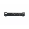 Comutador KVMP ATEN 4 portas USB 3.0 4K DisplayPort MST, 4096 x 2160 píxeis, 4K Ultra HD, 4,89 W, preto