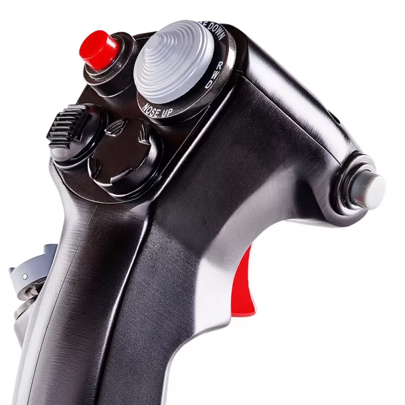 Thrustmaster 2960848 comando de jogos preto, vermelho, branco simulador de voo analógico PC