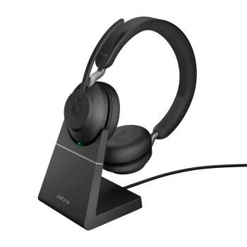 Jabra Evolve2 65 USB-C Preto UC Base de carregamento Estéreo