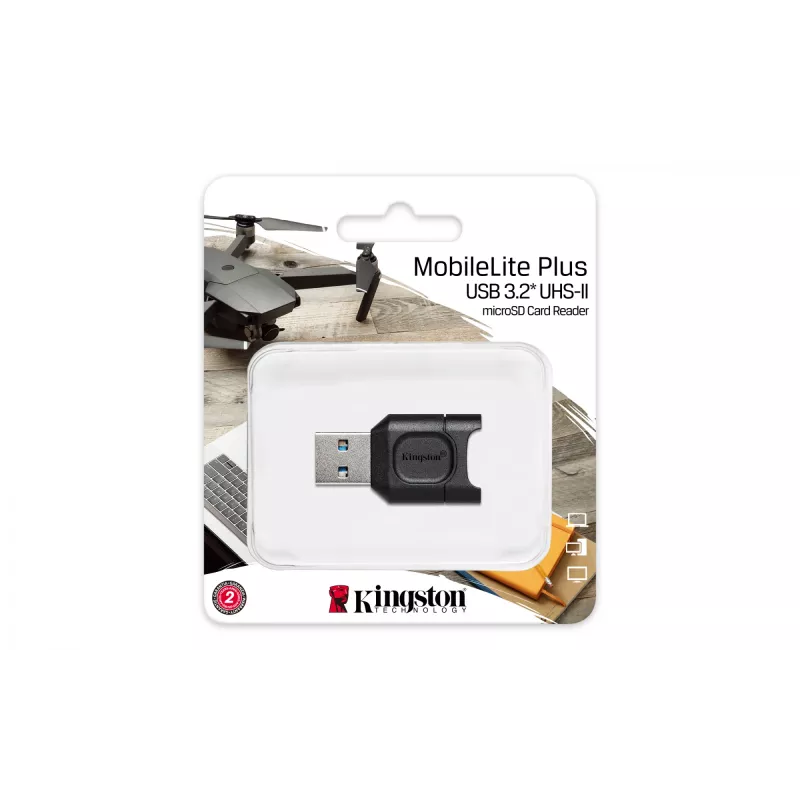 Leitor de cartões Kingston Technology MobileLite Plus USB 3.2 Gen 1 (3.1 Gen 1) Type-A preto