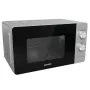 Micro-ondas Solo Gorenje MO20E1S — 20 l, 800 W, botão rotativo, prato giratório de 270 mm, aço inoxidável/preto
