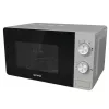 Micro-ondas Solo Gorenje MO20E1S — 20 l, 800 W, botão rotativo, prato giratório de 270 mm, aço inoxidável/preto