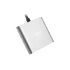 NATEC Fowler Mini adaptador multiporta USB-C, USB-C PD, USB 3.0, HDMI 4K, cinzento
