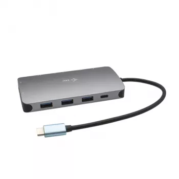 Docking station i-tec Metal USB-C Travel Nano Dock HDMI/VGA com LAN + Power Delivery 100 W