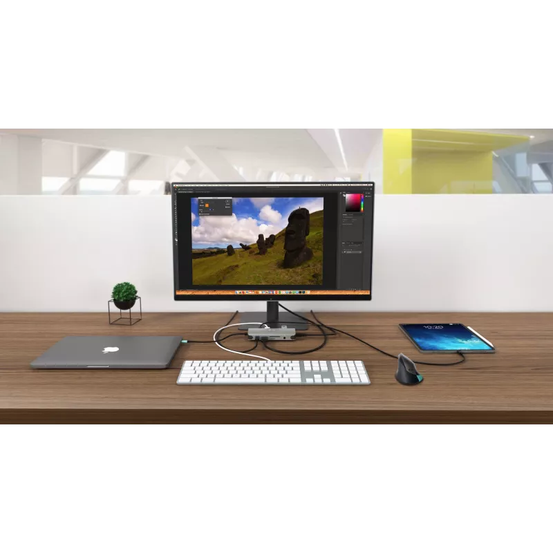 Docking station i-tec Metal USB-C Travel Nano Dock HDMI/VGA com LAN + Power Delivery 100 W