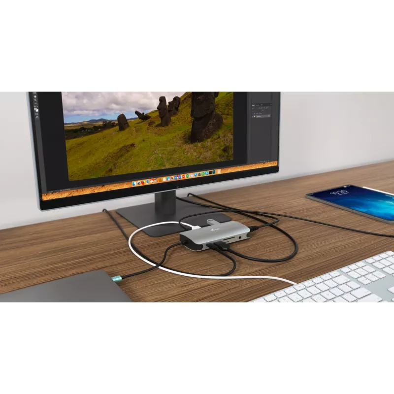 Docking station i-tec Metal USB-C Travel Nano Dock HDMI/VGA com LAN + Power Delivery 100 W