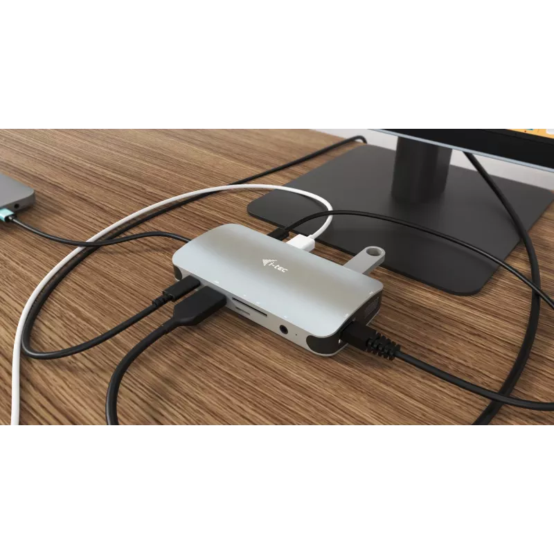 Docking station i-tec Metal USB-C Travel Nano Dock HDMI/VGA com LAN + Power Delivery 100 W