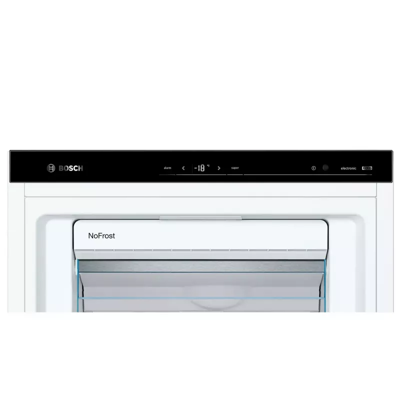 Congelador Bosch Serie 6 GSN51AWDV de instalação livre 290 L, NoFrost, LED, porta reversível, classe de eficiência energética A–G D