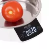 Adler AD 3166 balança de cozinha eletrónica com taça, 5 kg, graduação de 1 g, LCD, função de tara, aço inoxidável, branca