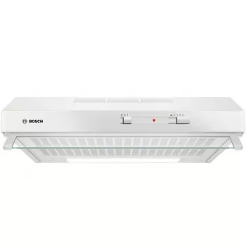 Exaustor de parede Bosch Serie 2 DUL62FA21, 600 mm, branco, 3 velocidades, 250 m³/h, filtro de tecido