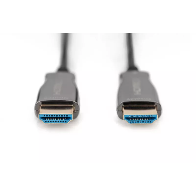 Cabo de fibra ótica híbrida HDMI AOC DIGITUS, Type A M/M, 15 m UHD 4K@60Hz, CE, preto