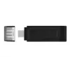 Kingston Technology DataTraveler 64GB USB-C 3.2 Gen 1 70, 64 GB, USB Type-C, 3.2 Gen 1 (3.1 Gen 1), tampa, 7 g, preto