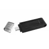 Kingston Technology DataTraveler 64GB USB-C 3.2 Gen 1 70, 64 GB, USB Type-C, 3.2 Gen 1 (3.1 Gen 1), tampa, 7 g, preto