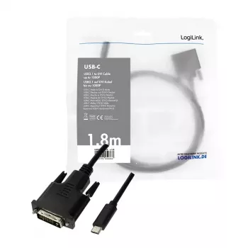 Adaptador gráfico USB LogiLink UA0331 preto