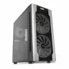 Caixa para PC IBOX Chiron ZH68 Gaming, ATX Midi-Tower, suporte EATX, preto, janela lateral, iluminação
