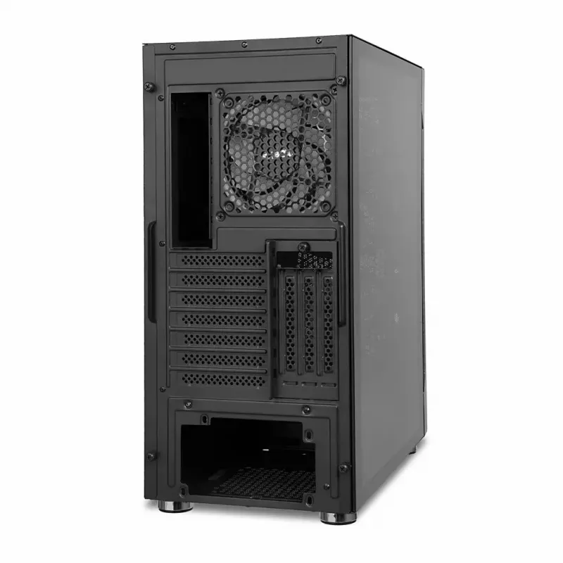 Caixa para PC IBOX Chiron ZH68 Gaming, ATX Midi-Tower, suporte EATX, preto, janela lateral, iluminação