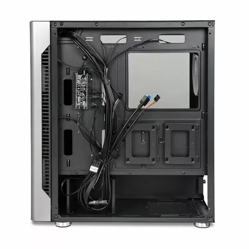 Caixa para PC IBOX Chiron ZH68 Gaming, ATX Midi-Tower, suporte EATX, preto, janela lateral, iluminação