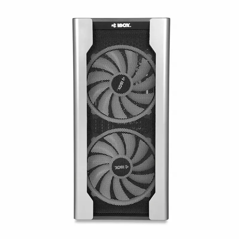 Caixa para PC IBOX Chiron ZH68 Gaming, ATX Midi-Tower, suporte EATX, preto, janela lateral, iluminação