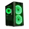 Caixa para PC IBOX Chiron ZH68 Gaming, ATX Midi-Tower, suporte EATX, preto, janela lateral, iluminação