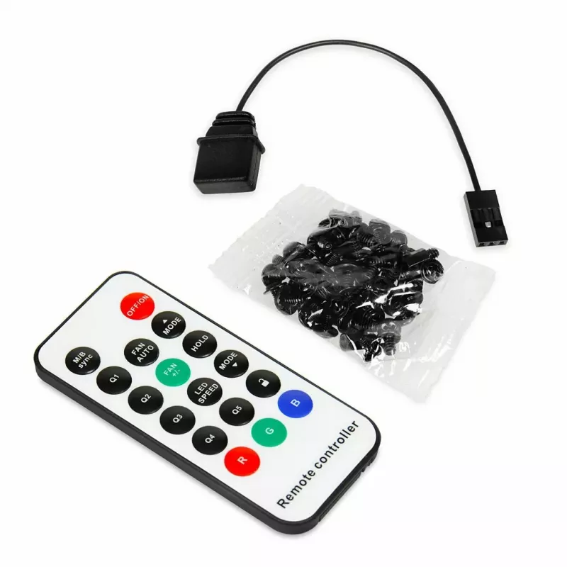 Caixa para PC IBOX Chiron ZH68 Gaming, ATX Midi-Tower, suporte EATX, preto, janela lateral, iluminação