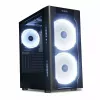 Caixa para PC IBOX Chiron ZH68 Gaming, ATX Midi-Tower, suporte EATX, preto, janela lateral, iluminação