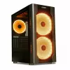 Caixa para PC IBOX Chiron ZH68 Gaming, ATX Midi-Tower, suporte EATX, preto, janela lateral, iluminação