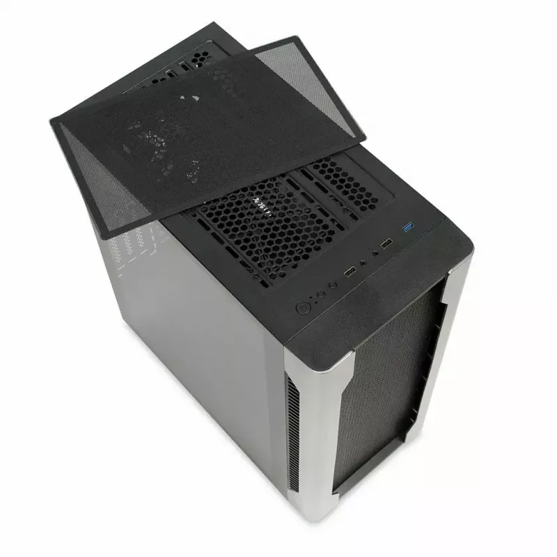 Caixa para PC IBOX Chiron ZH68 Gaming, ATX Midi-Tower, suporte EATX, preto, janela lateral, iluminação
