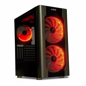 Caixa para PC IBOX Chiron ZH68 Gaming, ATX Midi-Tower, suporte EATX, preto, janela lateral, iluminação
