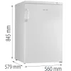 Arca vertical Gorenje F492PW — 82 L, branco, 4 estrelas, abertura à direita, 165 kWh/ano