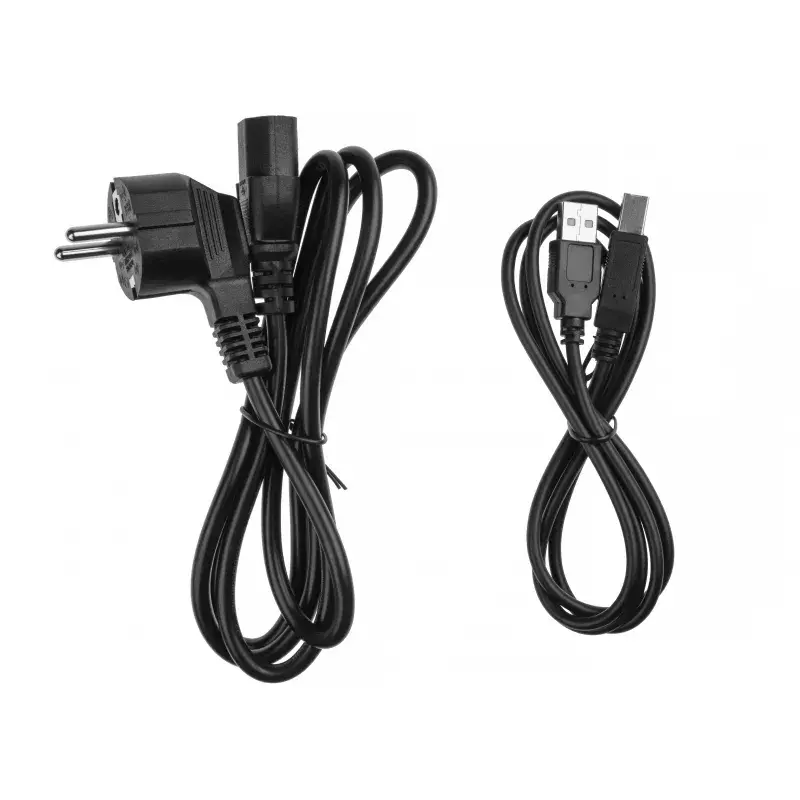 Fonte de alimentação ininterrupta Green Cell UPS08 — Line-Interactive 700 W / 230 V, 4 tomadas IEC, USB, RJ-45, bateria 12 V 7 Ah, torre, preto