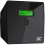 Fonte de alimentação ininterrupta Green Cell UPS08 — Line-Interactive 700 W / 230 V, 4 tomadas IEC, USB, RJ-45, bateria 12 V 7 Ah, torre, preto
