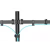 Suporte de monitor universal com braçadeira DIGITUS 17-32in 2x 8kg (máx.) preto