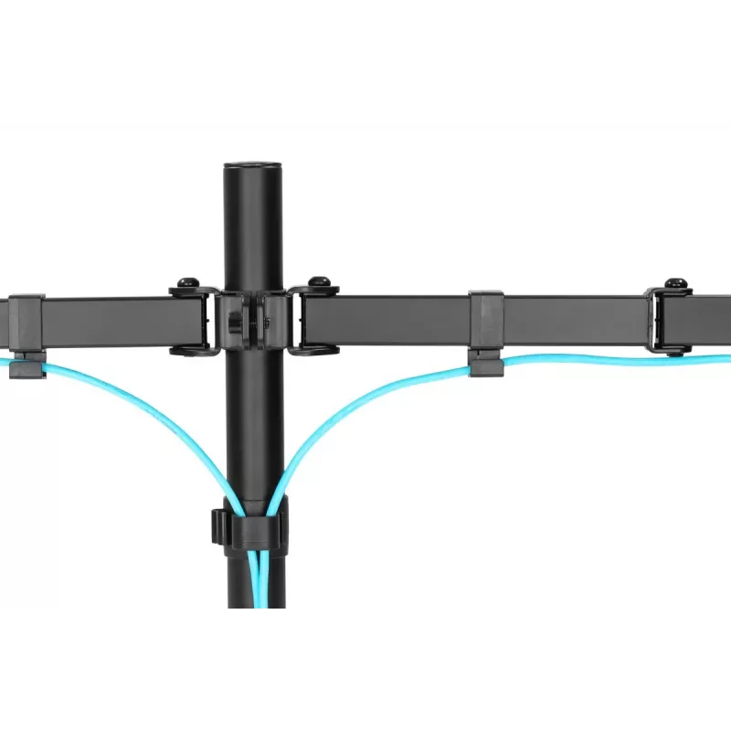 Suporte de monitor universal com braçadeira DIGITUS 17-32in 2x 8kg (máx.) preto