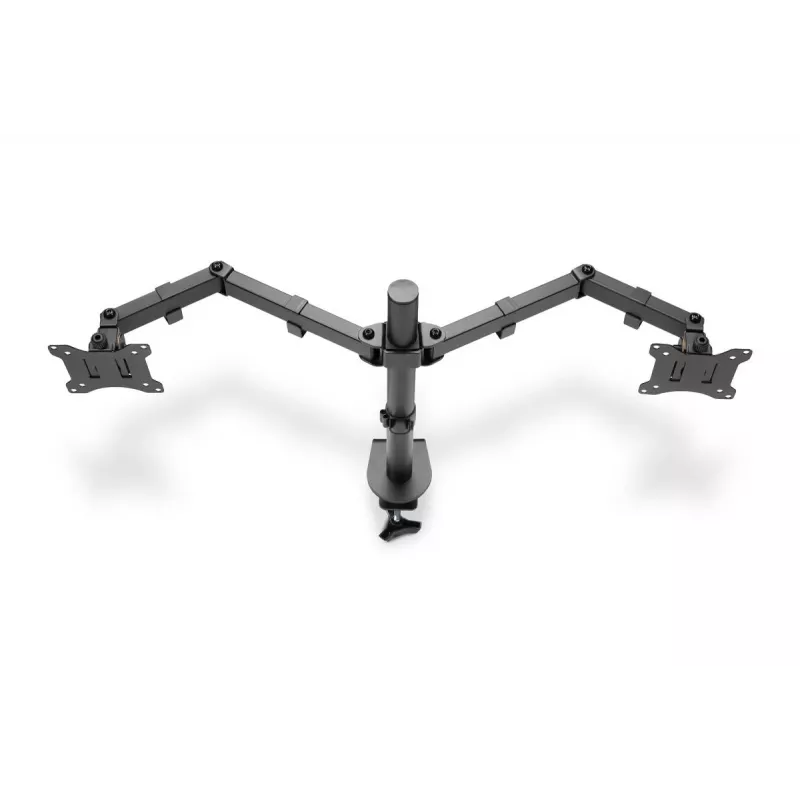 Suporte de monitor universal com braçadeira DIGITUS 17-32in 2x 8kg (máx.) preto