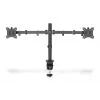 Suporte de monitor universal com braçadeira DIGITUS 17-32in 2x 8kg (máx.) preto