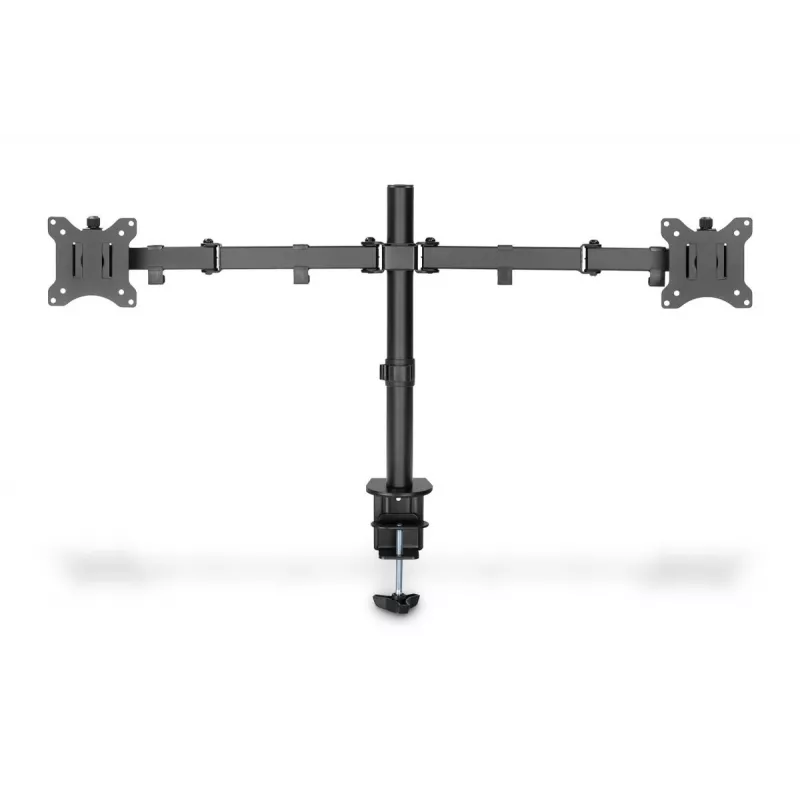 Suporte de monitor universal com braçadeira DIGITUS 17-32in 2x 8kg (máx.) preto