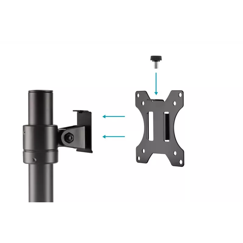 Suporte de monitor universal de coluna DIGITUS 17-32in 8 Kg (máx.) preto