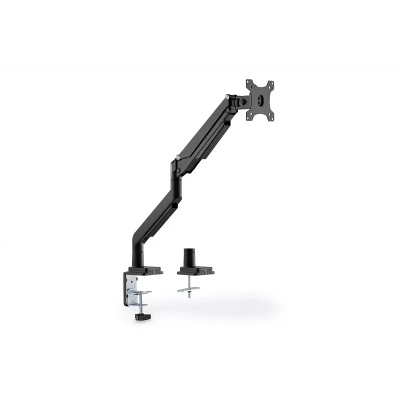 Suporte de monitor universal com braçadeira e mola a gás DIGITUS 17-32in 9kg