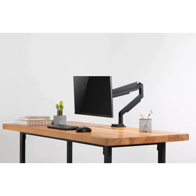 Suporte de monitor universal com braçadeira e mola a gás DIGITUS 17-32in 9kg