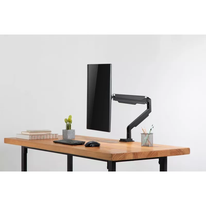 Suporte de monitor universal com braçadeira e mola a gás DIGITUS 17-32in 9kg