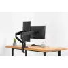 Suporte de monitor duplo universal com braçadeira e mola a gás DIGITUS 17-32in 2x 9kg