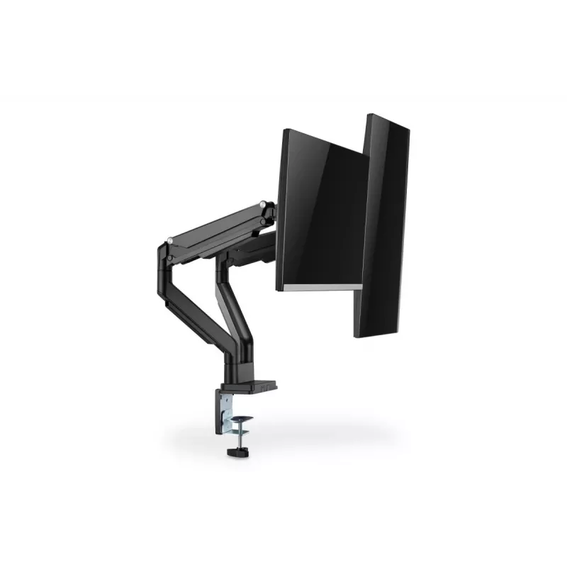 Suporte de monitor duplo universal com braçadeira e mola a gás DIGITUS 17-32in 2x 9kg