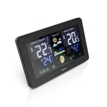 Estação meteorológica a pilhas Hama Premium Black 00186380