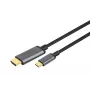 DIGITUS cabo adaptador de USB-C para HDMI, 4K/30 Hz, 1,8 m, preto