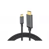 DIGITUS cabo adaptador de USB-C para HDMI, 4K/30 Hz, 1,8 m, preto