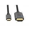 DIGITUS cabo adaptador de USB-C para HDMI, 4K/30 Hz, 1,8 m, preto