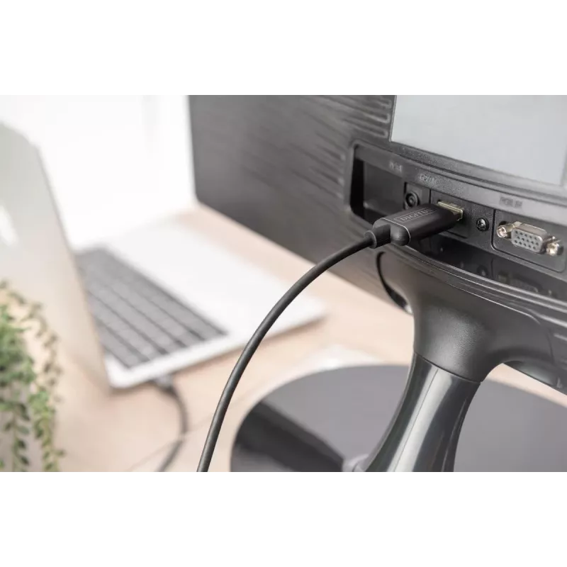 DIGITUS cabo adaptador de USB-C para HDMI, 4K/30 Hz, 1,8 m, preto