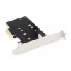 Placa de expansão PCI-Express para SSD M.2 NGFF/NVMe DIGITUS compatível com B-, M- e B+M-Key, tamanhos 80, 60, 42 e 30 mm