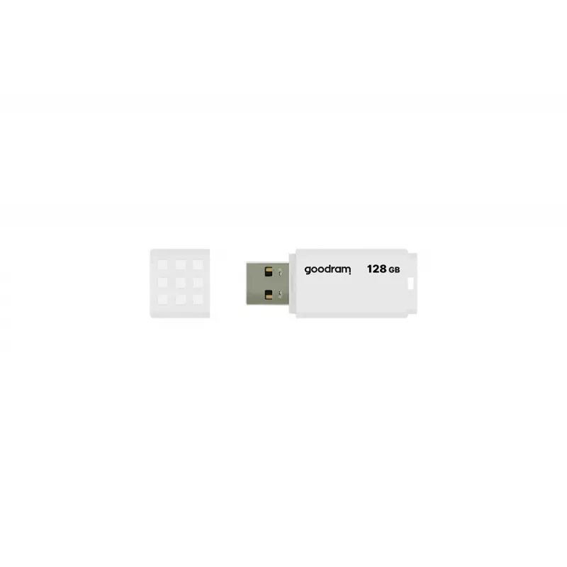 Pen USB GOODRAM UME2 128 GB USB 2.0 Type-A, branca, 20 MB/s leitura, 5 MB/s escrita